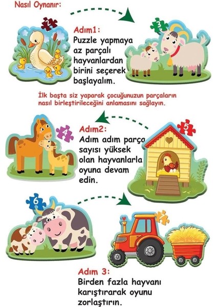 1734 Dıytoy, Baby Puzzle - Ilk Çiftlik Puzzle fiyatları