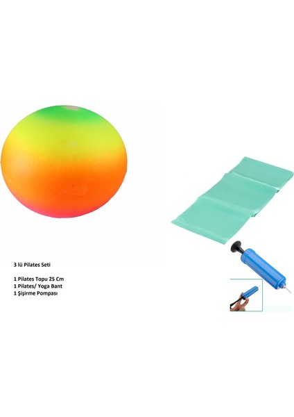 Pilates Seti - Top - Pompa - Bant modelleri