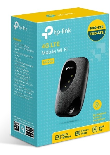 M7200 | 4G Taşınabilir Mobil LTE Modem | Kolay Kurulum | 10 Cihaza Kadar Bağlantı | Mobil Uygulama Desteği | Tüm Servis Sağlayıcılar ile Uyumludur indirimleri