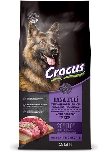 Adult Biftekli ve Pirinçli Yetişkin Köpek Maması 15 kg