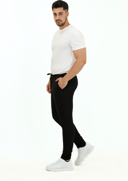 Erkek Slim Fit Diyagonal Jogger Esnek Pantolon