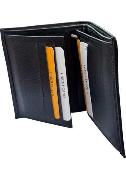 Rivano Siyah %100 Hakiki Deri Fermuarlı Cüzdan modelleri
