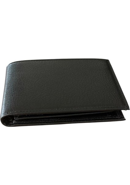 Livo Siyah %100 Hakiki Deri Küçük Cüzdan