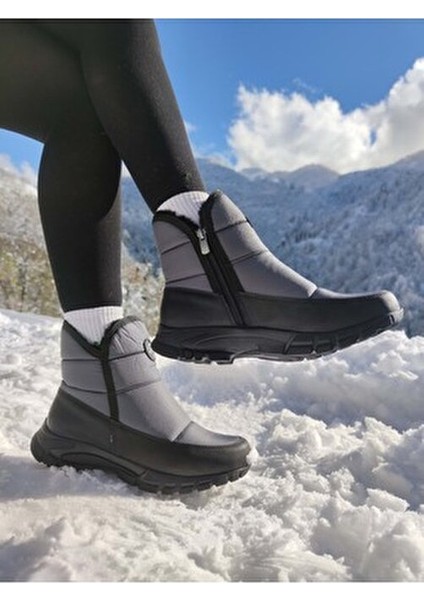 Unisex Kar Botu 38 Su ve Kar Geçirmez Paraşüt Kumaş Mebran Kaplı