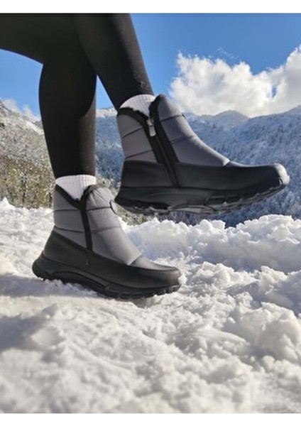 Unisex Kar Botu 38 Su ve Kar Geçirmez Paraşüt Kumaş Mebran Kaplı