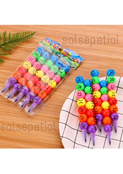 32'li Emoji Yumurtlayan Kurşun Kalem Hediyelik Oyuncak Doğum Günü Karne Günü Hediyelik 32 Adet