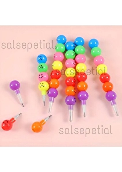 28'li Emoji Yumurtlayan Kurşun Kalem Hediyelik Oyuncak Doğum Günü Karne Günü Hediyelik 28 Adet modelleri