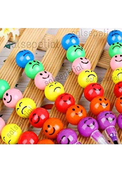 28'li Emoji Yumurtlayan Kurşun Kalem Hediyelik Oyuncak Doğum Günü Karne Günü Hediyelik 28 Adet