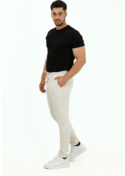 Erkek Slim Fit Diyagonal Jogger Esnek Pantolon