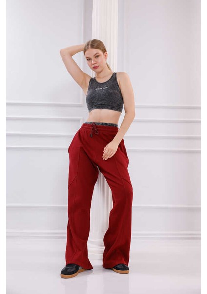 Kadın Bordo Oversize Eşofman Altı Msc 500ALT fiyatları