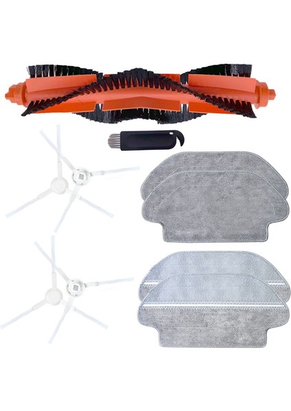 Ana Fırça Yan Fırça Paspas Bezi Xiaomi Mijia STYJ02YM Mi Mop Pro Viomi V2 Pro V3 Se V-RVCLM21B (Yurt Dışından)