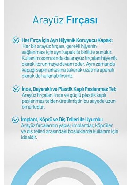Arayüz Fırça Seti 4 Adet Turuncu 0.45 mm Sert Kıllar ile Hijyenik Temizlik fırsatları