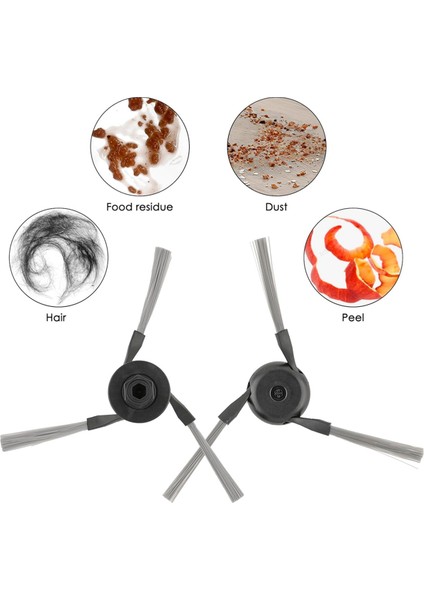 Dreame X40 Ultra/ L10S Pro Ultra Isı/ X30 Ultra/ L10S Ultra Gen 2/ L40 Ultra Vakum Süpürge Parçaları Için 10 Adet Yan Fırça (Yurt Dışından) modelleri