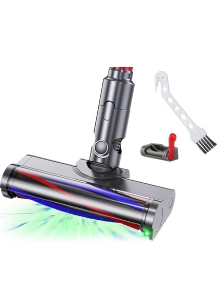 Dyson V7 V8 V10 V11 V15 V15 Vakum Temizleyici Yumuşak Taban Rulo Fırça Temizleyici Başlıca Yeşil LED Farlar Bağlantısı (Yurt Dışından)