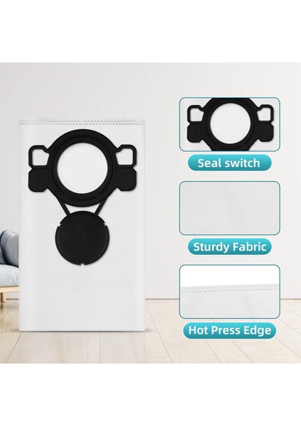 24X W107418353 Makita Için Filtre Torbaları Islak/kuru Toz Ekstraktörü/vakum Modeli VC4210L, Büyük Kapasiteli Değiştirme Torbaları (Yurt Dışından) fiyatları