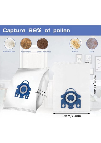 Miele Gn Vakum Için 24X Toz Çantası 9917730 Hyclean Hoover Çantaları, 6 Tablet Hava Temiz ve 6tablet Motor Filtresi (Yurt Dışından) fırsatları