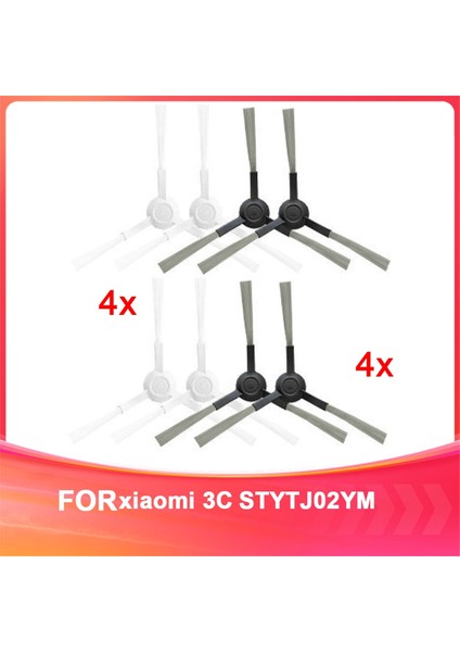 Xiaomi Sweeper ve Mop 3c Aksesuarları Için Uygun STYTJ02YM Süpürücü Yan Fırça Değiştirme Yedek Sarf Malzemeleri (Yurt Dışından)
