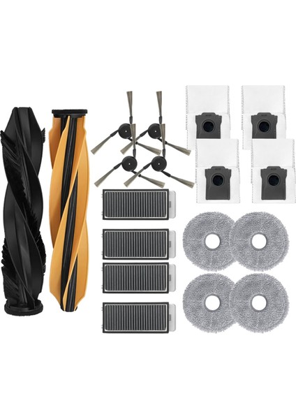 Dreame X50 Ultra Aksesuarlar Için Ana Yan Fırça Hepa Filtre Mop Bez Toz Torbası Yedek Parçaları (Yurt Dışından)