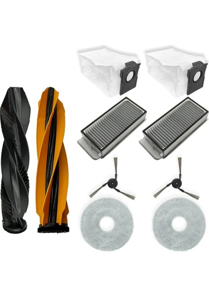 Dreame X50 Ultra / S40 Geliştirilmiş Baskı Vakum Parçaları Ana Rulo Yan Fırça Hepa Filtre Mop Bez Tuz Torbaları (Yurt Dışından)
