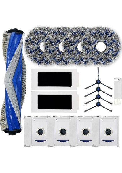 Ecovacs Deebot T30 Omnı/ T30 Pro Omni Robot Vakum Temizleyici Ana Yan Fırçalar Hepa Filtreler Paspas Pedleri Toz Çanta Parçaları (Yurt Dışından)