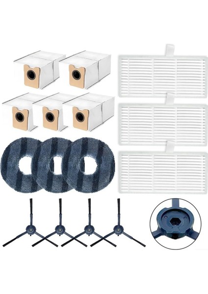 Eufy Omni C20 Için Robot Vakum Temizleyici Yan Fırça Hepa Filtre Mop Bez Toz Torbaları Yedek Parçalar (Yurt Dışından) modelleri