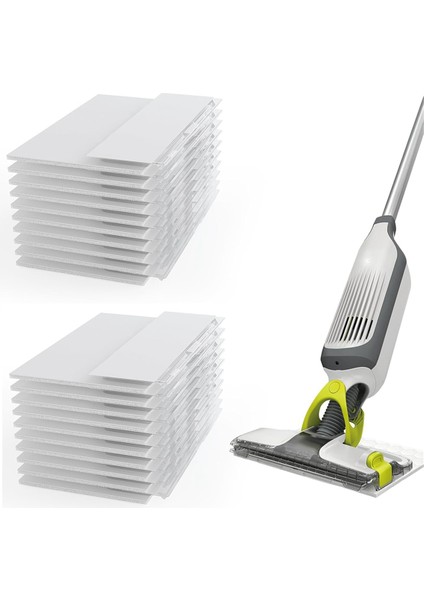 20 Pcs Vac Mop Pads Köpekbalığı VM252/200/190/250/251/200C/252C Kablosuz Sert Zemin Vakum Paspas Yedek Pedleri (Yurt Dışından) modelleri