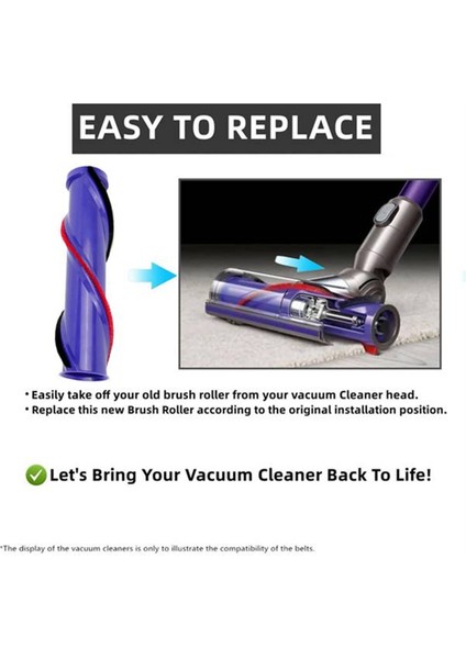 Dyson V12 Vakum Süpürge Parçaları Için Yüksek Tork Silindir Fırçası Yüksek Tork Anti Arka Bozulma Silindir Fırçası (Yurt Dışından) indirimleri