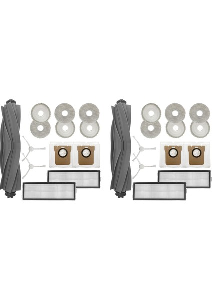 2 Dream Için Set L10 Ultra / L10S Ultra Robot Vakum Süpürücü Ana Yan Fırça Hepa Filtre Mop Padleri Toz Torbaları (Yurt Dışından)