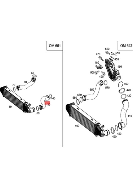 A2045280000 A2045282782 Intercooler Air Turbo Hortum Mercedes Benz Glk 200 220 250 Cdı 204520000 2045282782 (Yurt Dışından) fırsatları