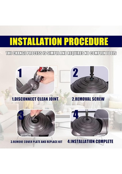 Dyson V10 V11 V15 V15 G5 Vakum Temizleyici 100W V-Ball Yüksek Tork Temizleyici Kafa Tekerlekleri Yedek Parçalar (Yurt Dışından) fiyatları