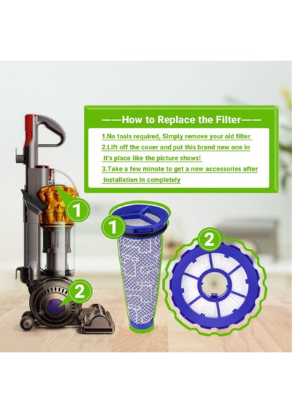 Dyson DC50 DC50I Için Ayarlanan Ana Silindir Fırçası ve Ön ve Post Hepa Filtreleri (Yurt Dışından) indirimleri