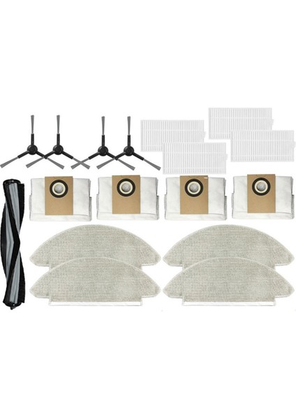 Viomi Alpha 2 Için Pro V-RVCLMD40B Yedek Seza Ana Sınak Fırch Fıltra Filtre Mop Bez Toz Torbası Değiştirme Aksesuarları (Yurt Dışından)