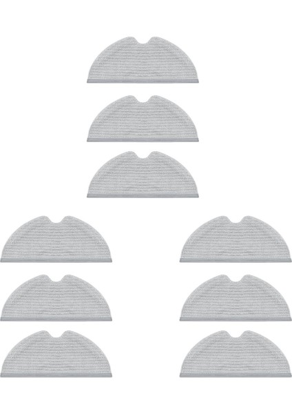 9pcs Yedek Mop Bezi Mijia 1c Dreame F9 Süpürme Paspas Robot Vakum Süpürge Aksesuarları (Yurt Dışından)