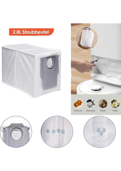 Roborock Qrevo S/qrevo Maxv/qrevo Pro Ana Yan Fırça Hepa Filtre Mop Kumaş Değiştirme Parçaları Aksesuarları (Yurt Dışından) fiyatları