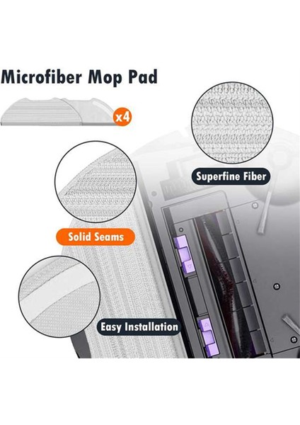 23PCS Eureka Ereka E10S Vakum Temizleyici Aksesuarları Için Elektrikli Süpürge Fırça Filtre ve Mop Kumaş Seti Yedek Parçalar (Yurt Dışından) fiyatları