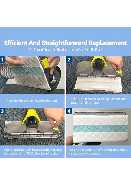 18PCS Vacmop Pro Değiştirme Pozu Köpekbalığı Vacmop Için Tek Kullanımlık Sert Zemin Vakumu Köpekbalığı Vacmop Pro VM252 VM251 (Yurt Dışından) indirimleri