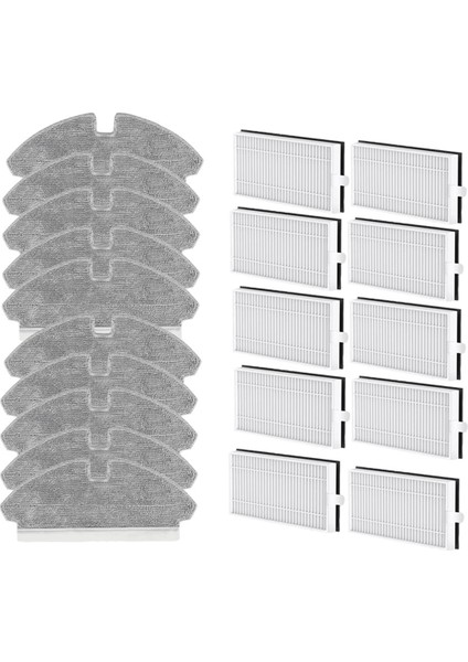 Dreame Mova M1 / ​​troiver M1 Süpürme Robot Temizleyici Parçaları Için 20 Adet Filtre ve Bez (Yurt Dışından) indirimleri