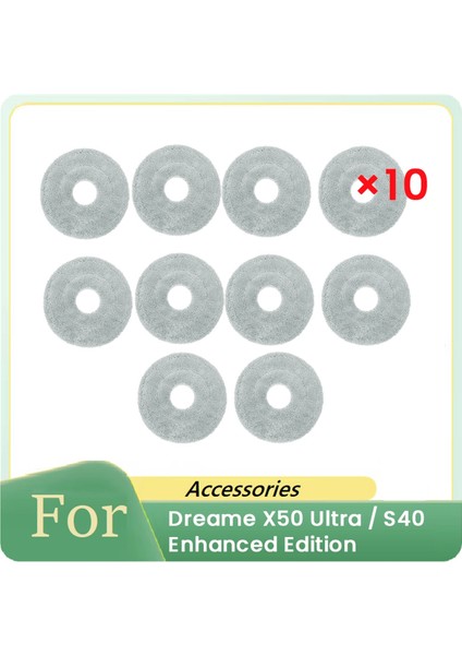 10 Pcs Dreame X50 Ultra / S40 Geliştirilmiş Edition Robot Vakum Süpürge Parçaları Değiştirme (Yurt Dışından)