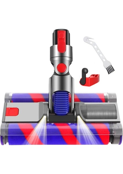 Vakum Motor Zemin Fırçası Başlığı Dyson V7 V7 V8 V10 V11 V15 Vakum Süpürge Yumuşak Çift Silindir Fırçası (Yurt Dışından)
