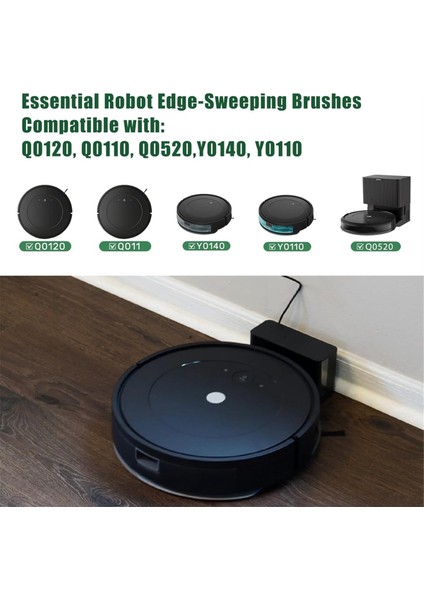 Irobot Roomba Combo &amp; Vac Essential Serisi Için 10 Paket Yan Fırçalar, Q0120 Y0140 Q0520 Q011 Y0110 Robot Vakum Süpürge (Yurt Dışından) fiyatları