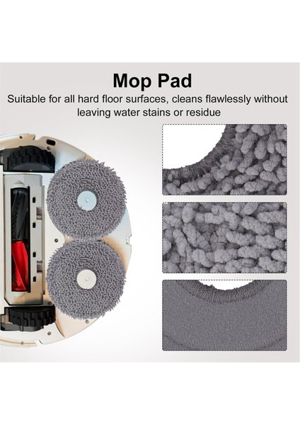 Roborock Qrevo CURVE/P20 Pro Robot Vakum Parçaları Için Yedek Parçalar Ana Yan Fırça Hepa Filtreleri Paspas Pedleri (Yurt Dışından) fiyatları