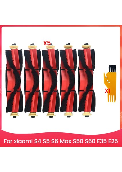 Söndürülebilir Ana Roller Fırçası Xiaomi S4 S5 S6 Max S50 S60 E35 E25 Vakum Süpürge Aksesuarları (Yurt Dışından)