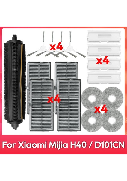 Xiaomi Mijia Için H40 / D101CN Robot Vakum Süpürge Ana Yan Fırça Hepa Filtre Mop Bez Torbaları Yedek Parçalar (Yurt Dışından)