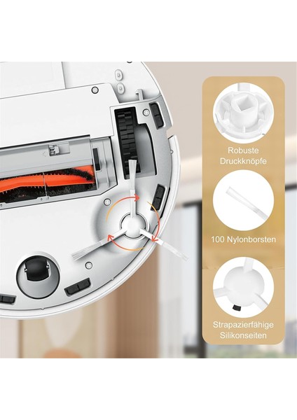 Xiaomi X20+ / X10 Için Aksesuar Seti+ Robot Vakum Süpürge, Yedek Ana Fırça Mop Pad Toz Torbaları Yan Fırça Filtreleri (Yurt Dışından) indirimleri