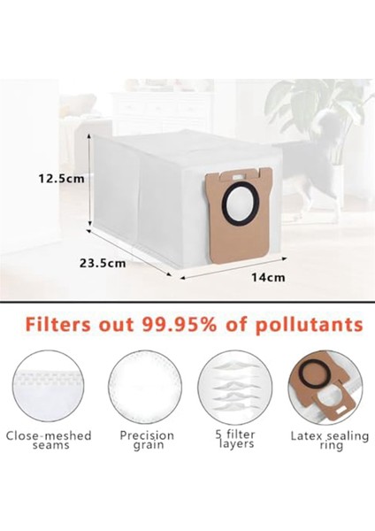 2 Dream L10S Ultra L10 Ultra L10 Prime L20 Ultra, 6 Vakum Süpürge Torbaları Islak Pasta Pedleri (Yurt Dışından) modelleri