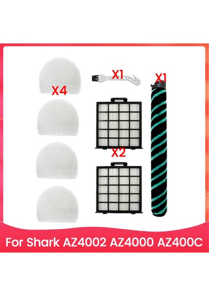8pcs Vakum Fırça ve Filtre Aksesuarları Köpekbalığı AZ4002 AZ4000 AZ400C Vakum Temizleyici Aksesuarları Yedek Parçalar (Yurt Dışından)