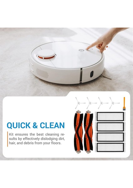 Roborock E25 S5 S6 E20 E20 E35 S50 C10 S50 S51 S4 Ana Yan Fırça Hepa Filtre Yedek Parçaları (Yurt Dışından) fiyatları