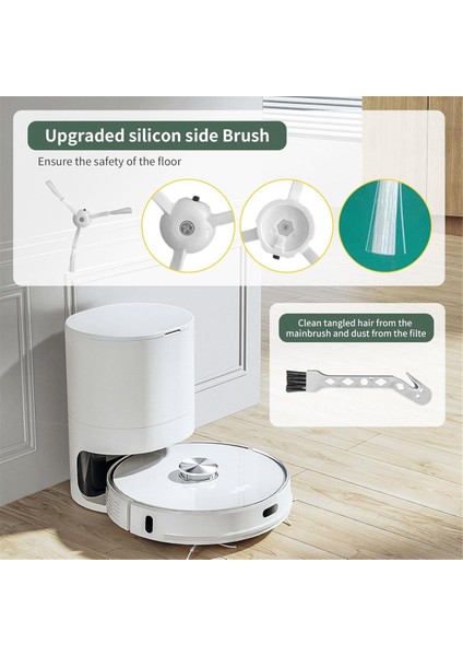 Roborock Q8 Için Max+ ve Q8 Max Vakum Süpürge Yedek Aksesuarları Kit Ana Yan Fırçalar Filtreler Paspas Padleri Toz Çanta (Yurt Dışından) indirimleri