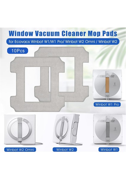 Ecovacs Için Winbot W1 / W1 Pro / W2 / W2 Omni Pencere Temizleme Robotları, Pencere Temizleyici Robot Temizleme Bez (Yurt Dışından) modelleri