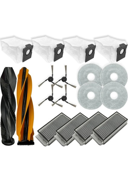 Dreame X50 Ultra / S40 Geliştirilmiş Edition Robot Vakum Süpürücü Ana Yan Fırça Hepa Filtre Mop Bezi Yedek Parçalar (Yurt Dışından)